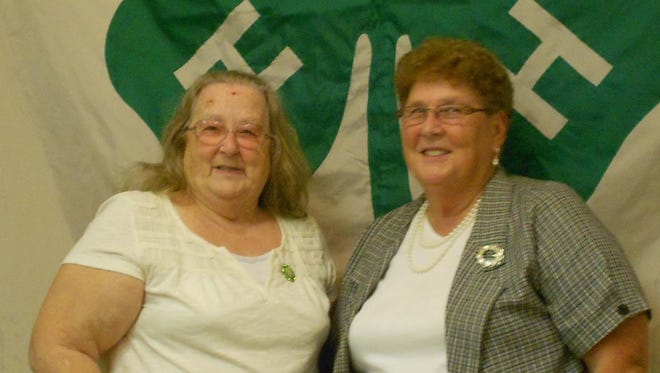 The annual 4-H Leaders Banquet was held Sept. 28 at the American Legion Hall in Greenwood. Following a meal and program, first year 4-H leaders and 4-H leaders with quinquennial years (every 5 years) were recognized. This year Clark County had 52 leaders who were honored. Pictured are Charlotte Olson, at left, and Maryanne Olson who have both served as leaders for 50 years.
