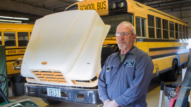 Paul Greener, head mechanic for Benton-Carroll-Salem Schools, has been a mechanic practically his whole life. He was recently named Ohio's School Bus Mechanic of the Year.