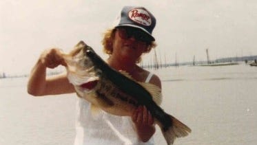 Julie Martin with a big catch