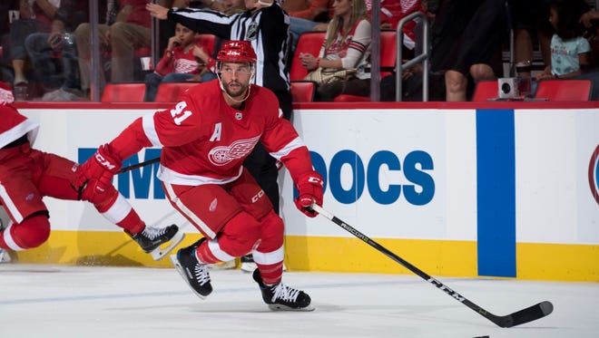Detroit right wing Luke Glendening returned from a wrist injury that has sidelined him since Dec. 20.