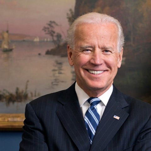 Former Vice President Joe Biden smiling for a phot