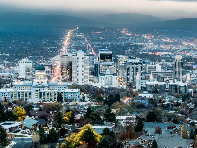 The population of Utah grew by 2.0% in 2016, nearly