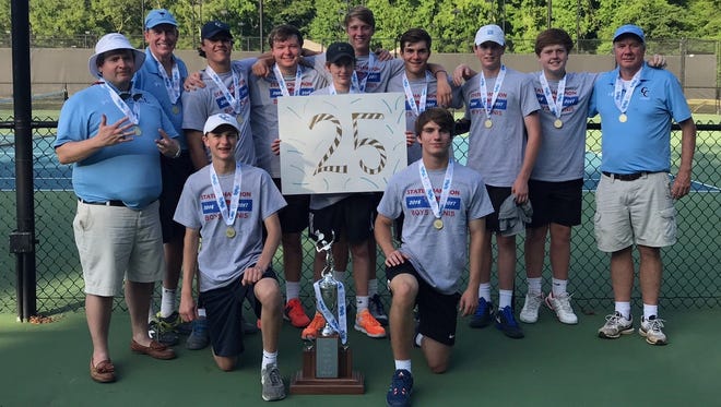Christ Church won its South Carolina-record 25th state championship in boys tennis Wednesday, defeating Academic Magnet 6-0 in the Class AA final.