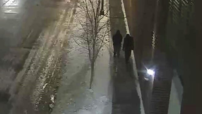 This image provided by the Chicago Police Department and taken from surveillance video shows two people of interest in an attack on "Empire" actor Jussie Smollett walking along a street in the Streeterville neighborhood of Chicago, early Jan. 29, 2019.