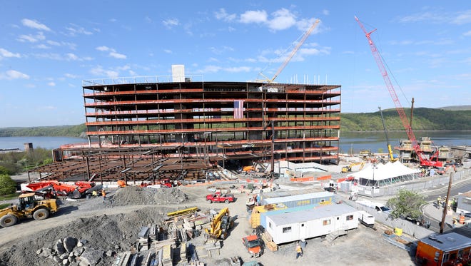 Construction at Vassar Brothers Medical Center in the City of Poughkeepsie on May 8, 2018.