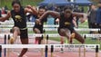 Isabelle Dely, right, of Paramus Catholic wins in 110m