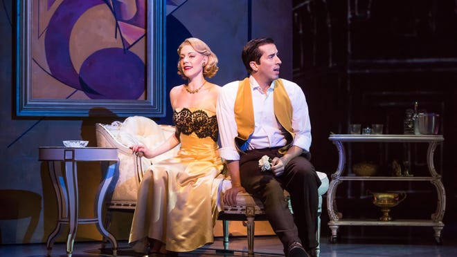 Kirstin Scott and Matthew Scott in “American in Paris,” currently at Wharton. Mathew Scott, who plays the Gershwin-like composer, steals the show.