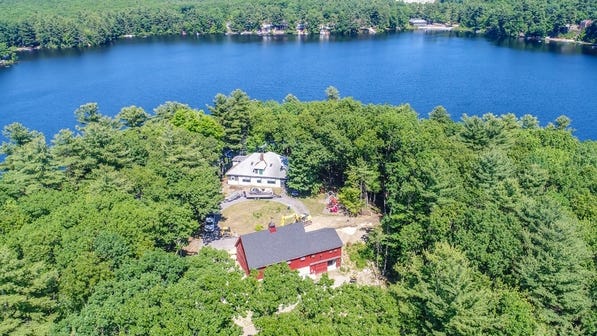 This sprawling property, known as Camp Claire, on Lunenburg Road in Lancaster is on the market for $849,900.