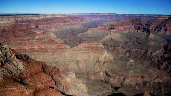 The Grand Canyon National Park is covered in the...