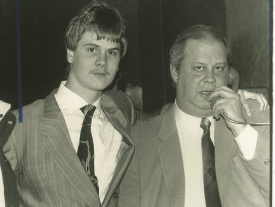 Richard Wershe Jr., left, stands with his attorney,