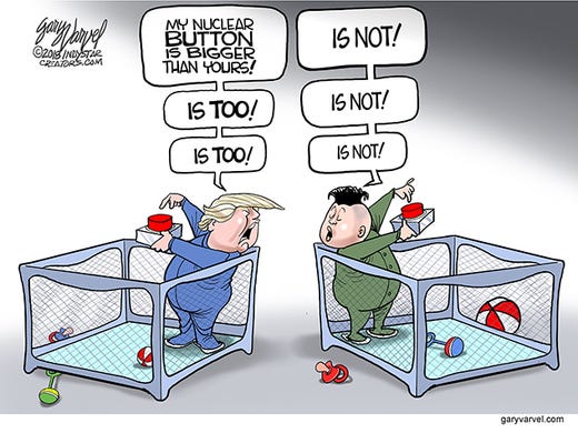Kim Jong Un Trump And Kim Jong Un Cartoon