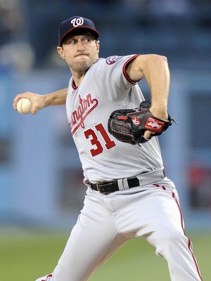 Max Scherzer leads the NL with 173 strikeouts.