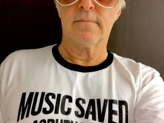 Glen Burtnik with a Music Saved Asbury Park T-shirt.
