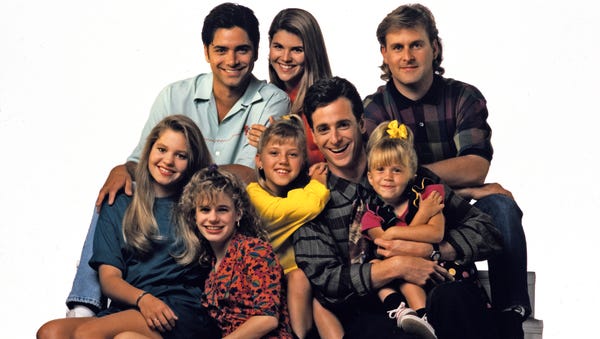 Here's the 'Full House' family from 1991, with...
