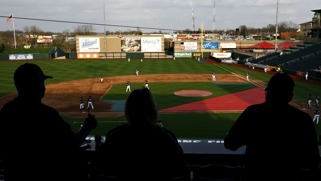 Missouri State fans wait for the start of a Bears' Missouri Valley Conference baseball game at Hammons Field in 2015.
