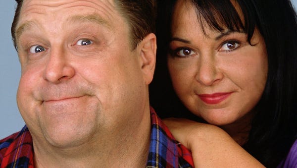 Roseanne Arnold and John Goodman star as the...