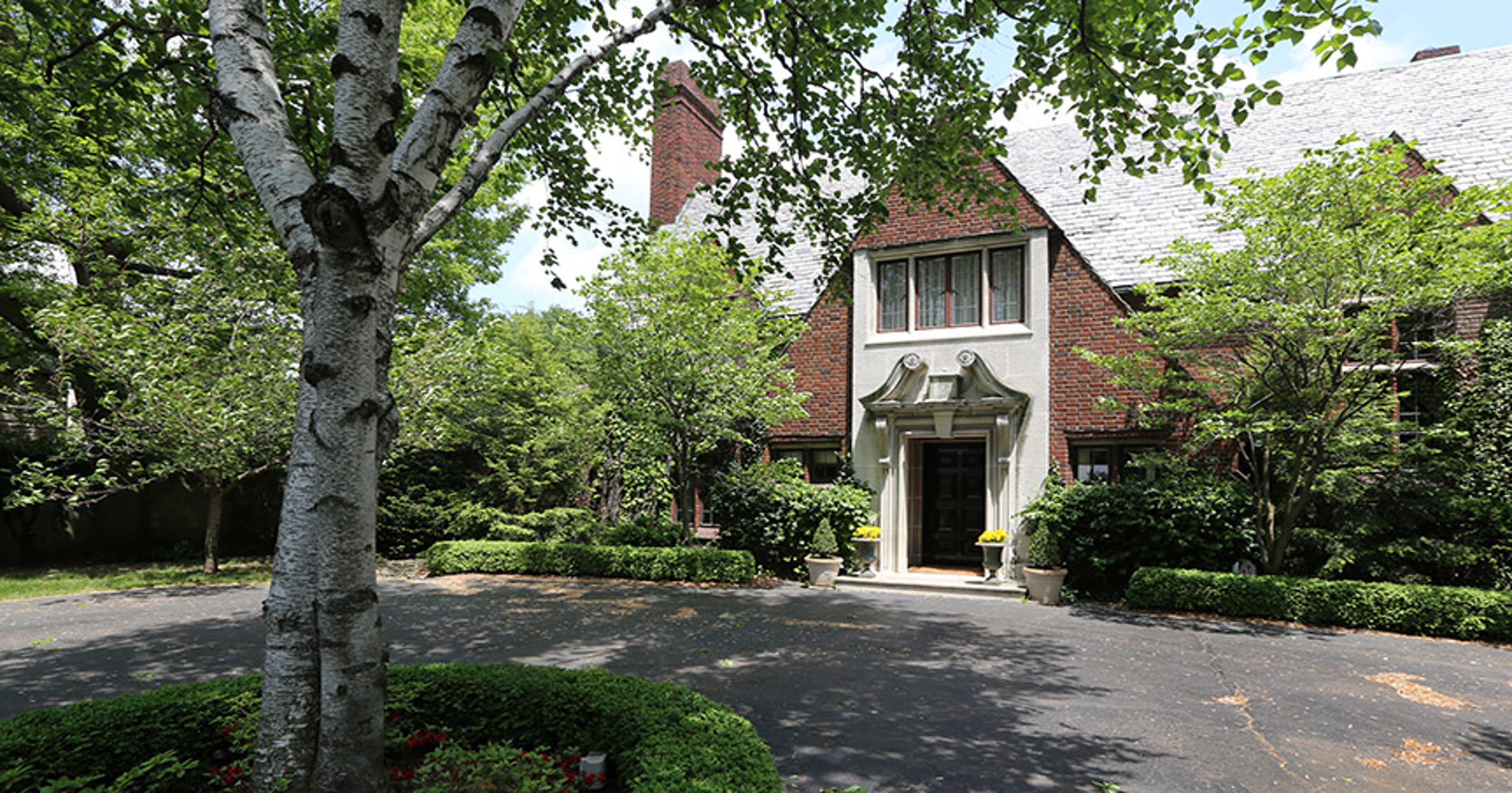 Grosse Pointe Farms mansion like English manor with golf course view