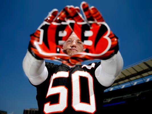 Aj hawk bengals jersey Clearance