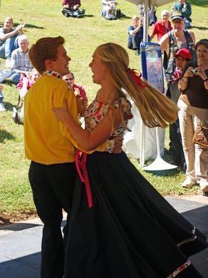 Cole Mountain Cloggers perform at the Heritage Festival on the Blue Ridge Parkway in 2013. The group will be back at this weekend’s fest.