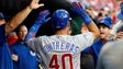 NLDS Game 2: Cubs at Nationals - Cubs catcher Willson
