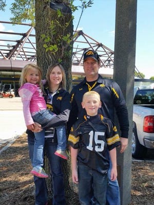 Kevin, Amy, Sterling, and Adrianna Sharp of Creston were reported missing and were later found dead on a vacation to Mexico. This undated photo shows the family.