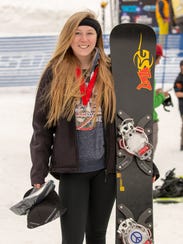 Shasta High's Sage Will poses with her second-place