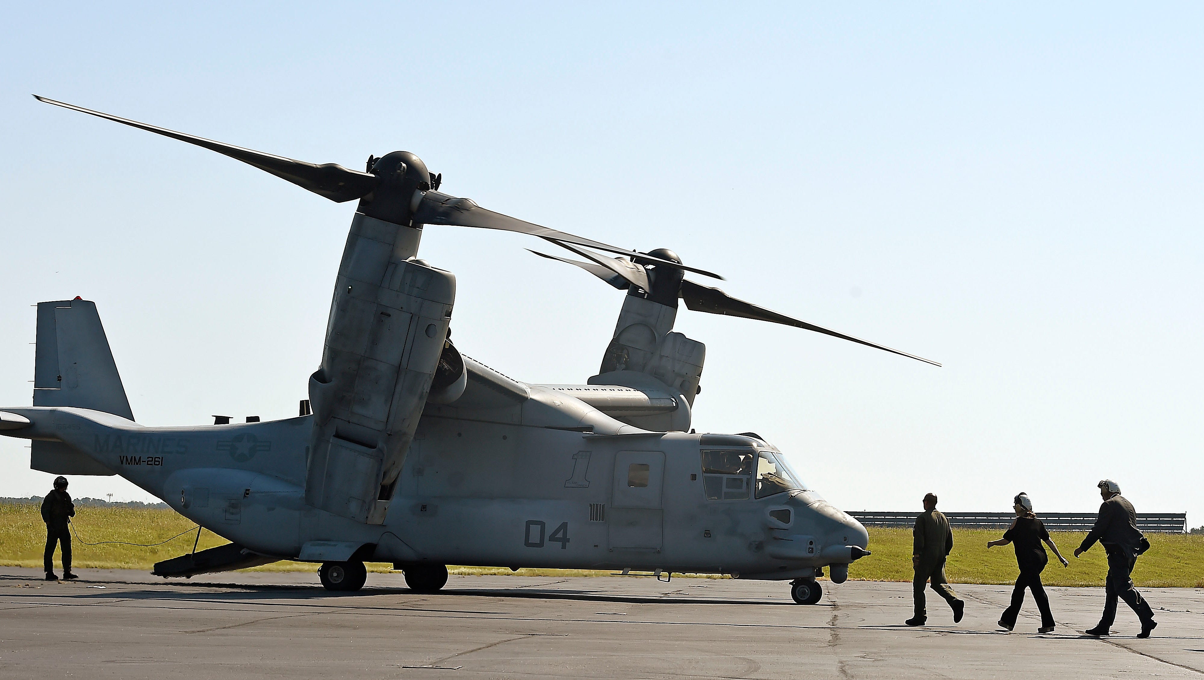 WATCH Marines fly MV22 Osprey over downtown Nashville