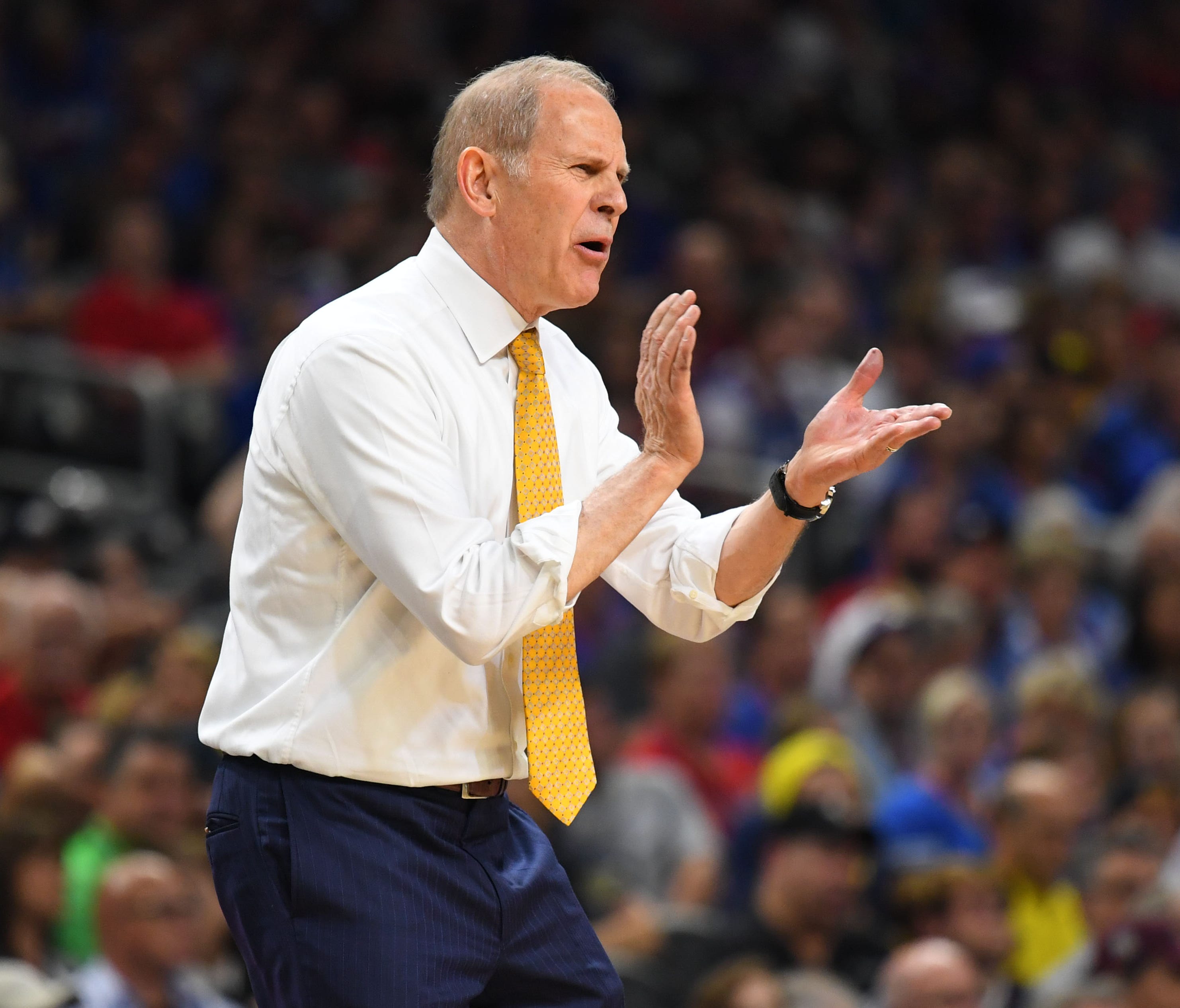 Michigan Wolverines head coach John Beilein, age 65. Interviewed with Pistons on May 31. Has 541-318 record as college head coach in 26 seasons.