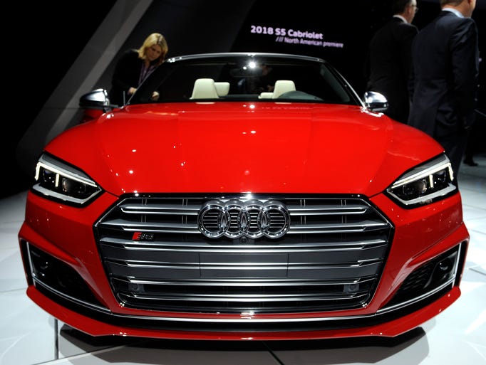This is the front of the 2018 Audi S5 Cabriolet on