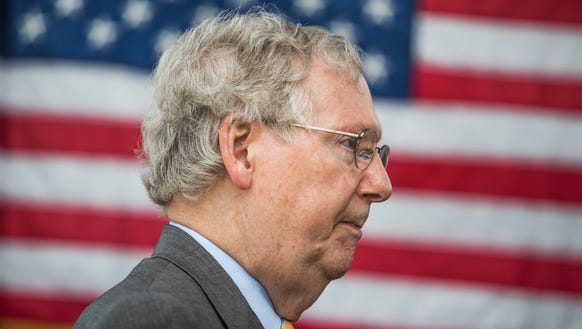 Senate Majority Leader Mitch McConnell, R-Ky., in Bowling