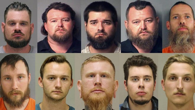 Authorities charged these men with plotting to kidnap Gov. Gretchen Whitmer. Officials charged others with another kidnapping plot.