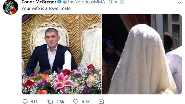 Conor Mcgregor Launches Personal Attack On Khabib Nurmagomedov S Wife