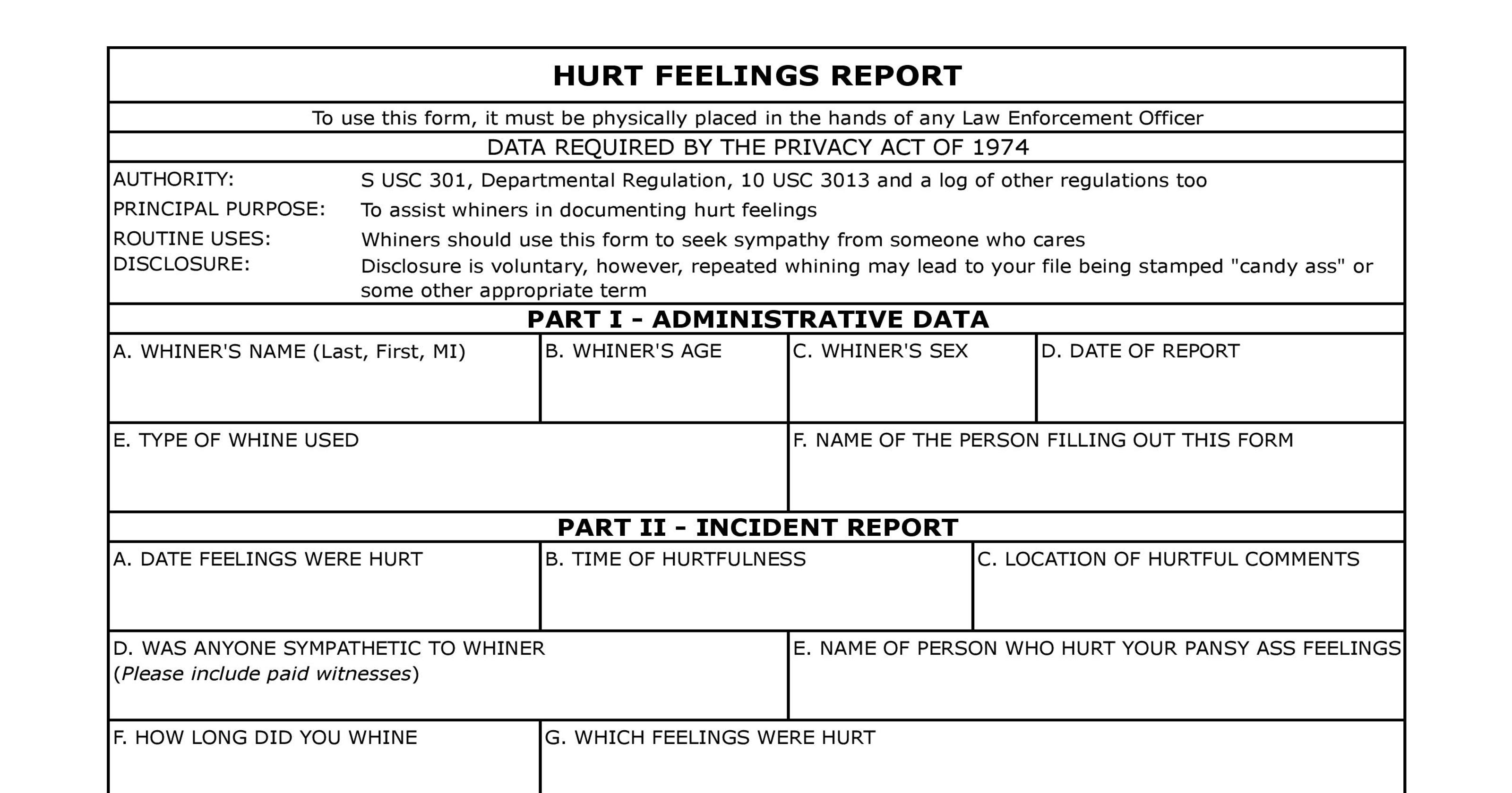 Oops School emails 'Hurt Feelings Report' that makes fun of whiners
