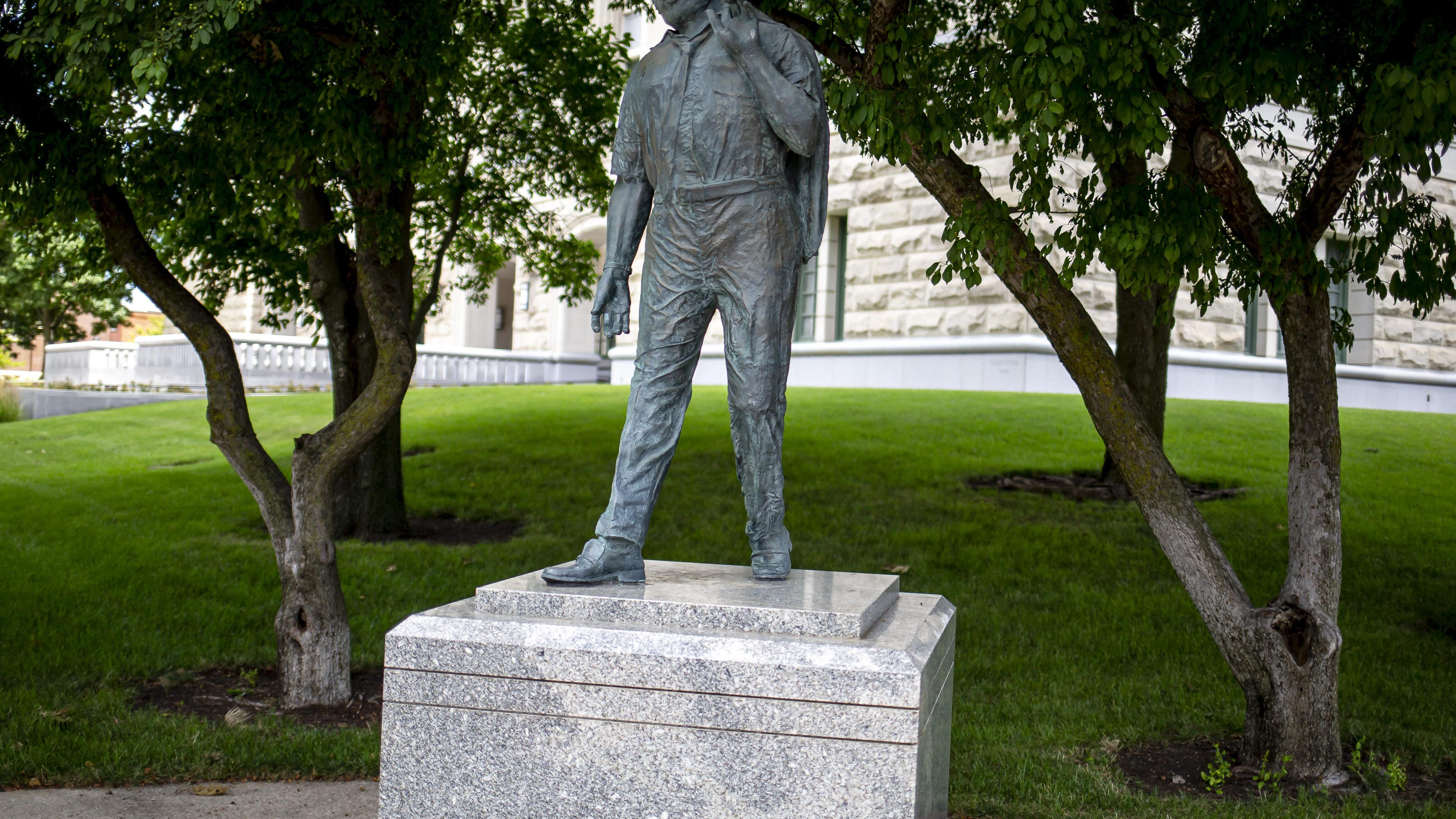 Illinois Speaker of the House Michael Madigan, D-Chicago, has called for the Martin Luther King Jr. statue, which is now located on the corner of 2nd Street across from the Illinois State Capitol, to be moved "to a location of more prominence and honor" in a statement issued on Thursday, July 9, 2020, in Springfield, Ill. The board of the Office of the Architect of the Capitol decided during a meeting on Wednesday, August 19th, that the statue should be moved onto the Capitol grounds. [Justin L. Fowler/The State Journal-Register]