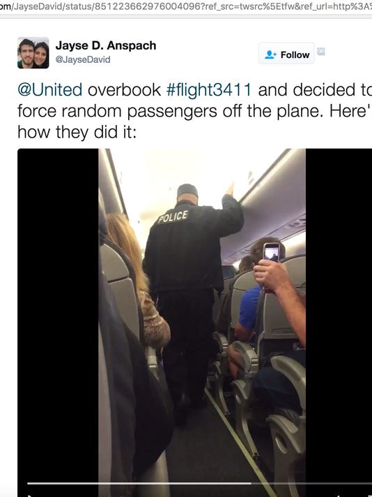 United Airlines Under Fire After Man Is Dragged Off Overbooked Flight 