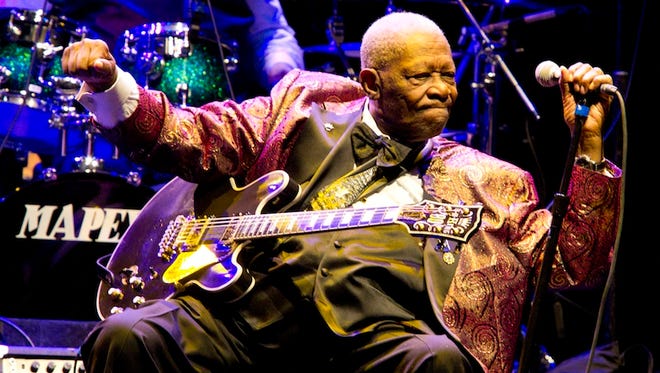 In this Nov. 11, 2011 photo, B.B. King performs at Club Nokia in Los Angeles.