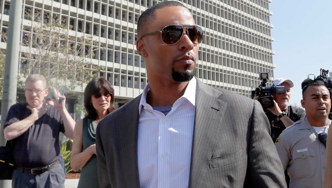 Former Green Bay Packers safety Darren Sharper leaves Los Angeles Superior Court last year.