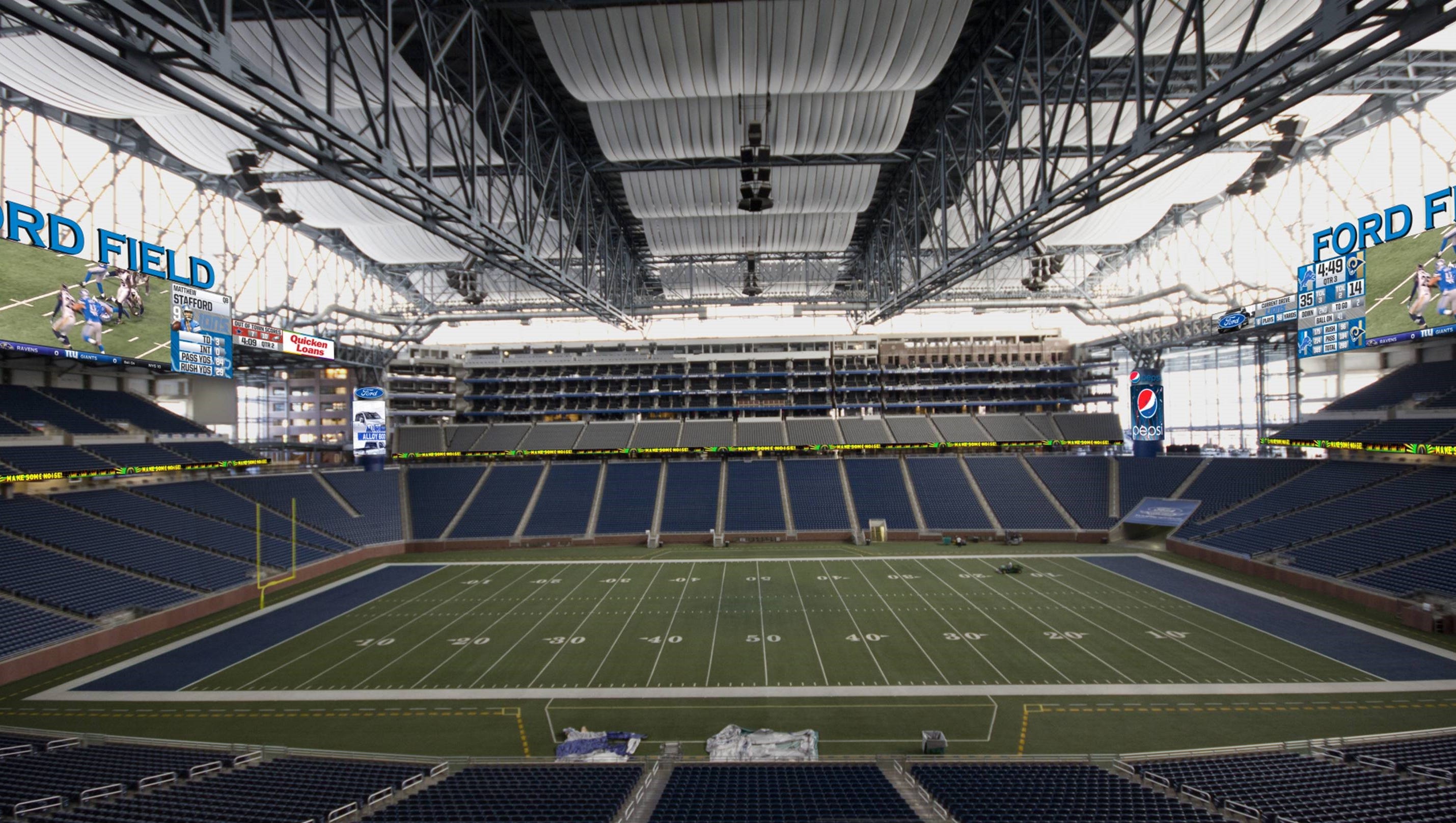 Detroit Lions Rod Wood Ford Field Ready For Another Super Bowl