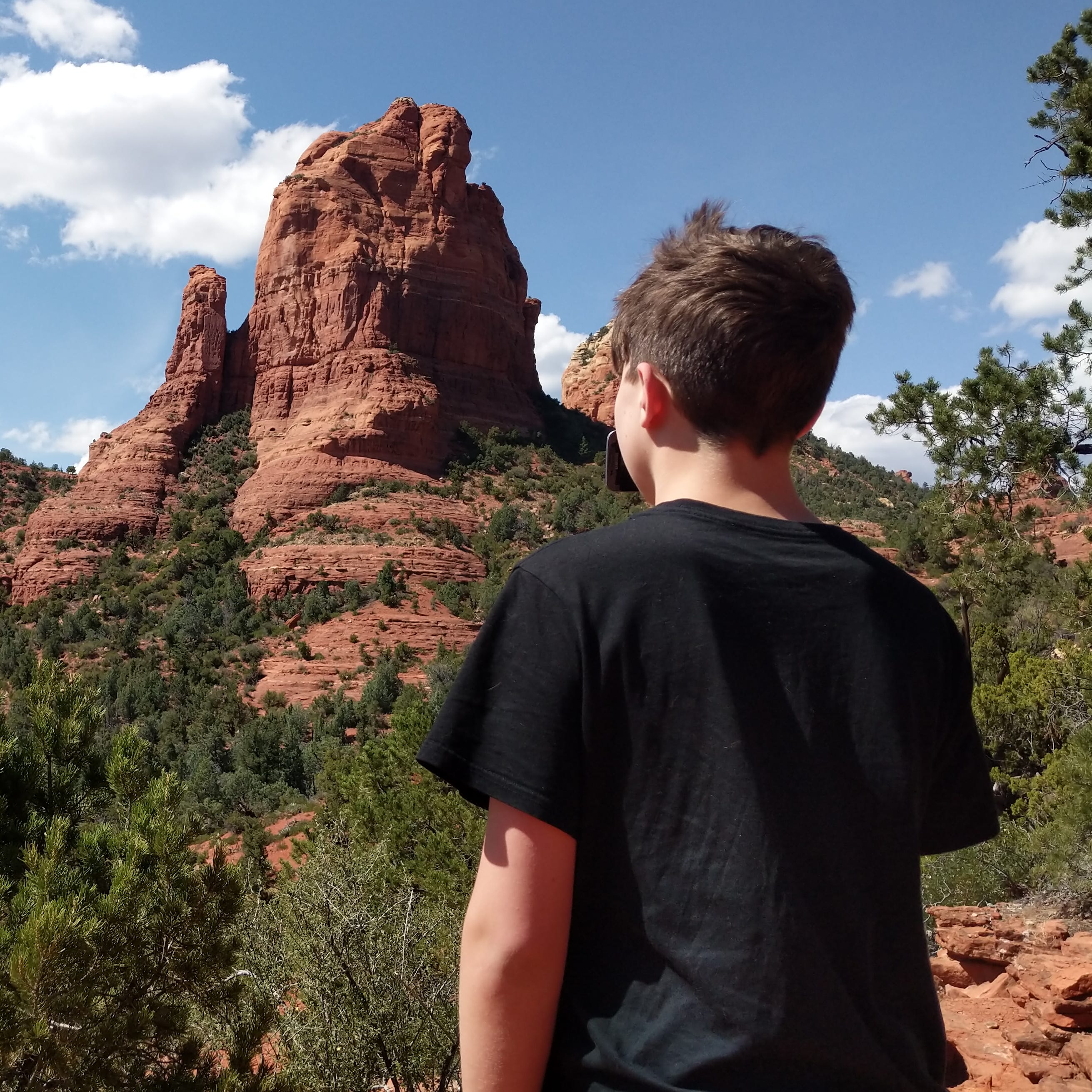 Iden Elliott surveys Sedona's red rocks at Soldier Pass. Sights like these are routine when you're hiking in the most beautiful place on earth.