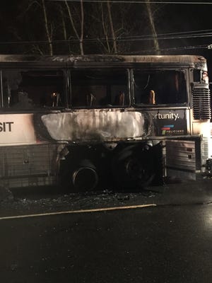 An NJ Transit bus caught fire as it traveled on Route 23 on Jan. 3. The highway in Pequannock was closed for about two hours.