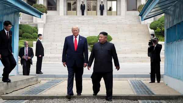 Trump steps into North Korea &nbsp; &nbsp; &bull; 
