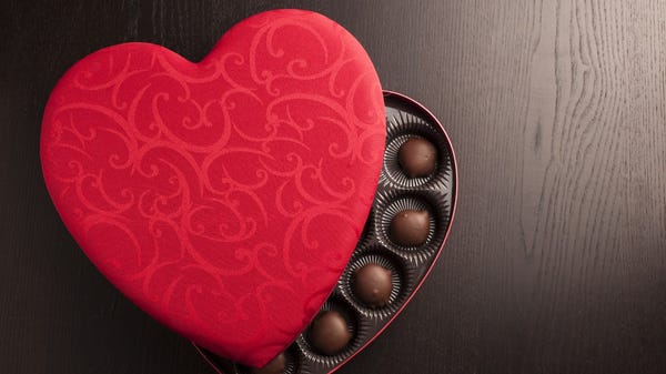 Heart-Shaped Boxes of Chocolates &nbsp; &nbsp; &bu