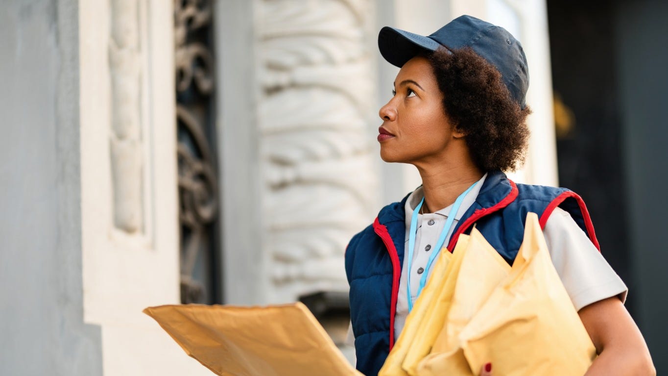 Postal service mail carriers.