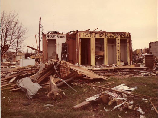 Contributed photo of the damage that was caused on