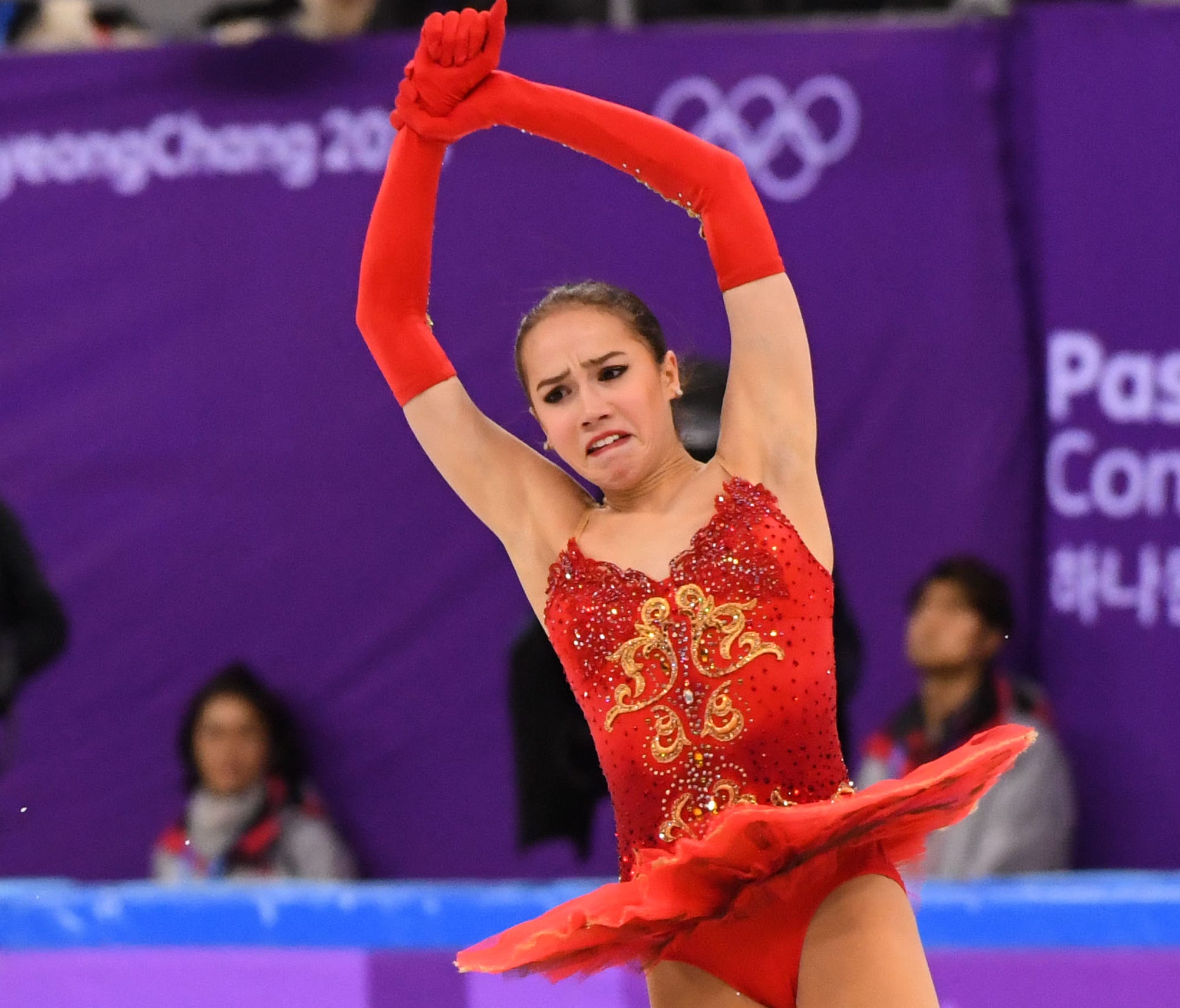 Medal favorite Alina Zagitova of Russia backloads her program with jumps which has sparked some criticism.