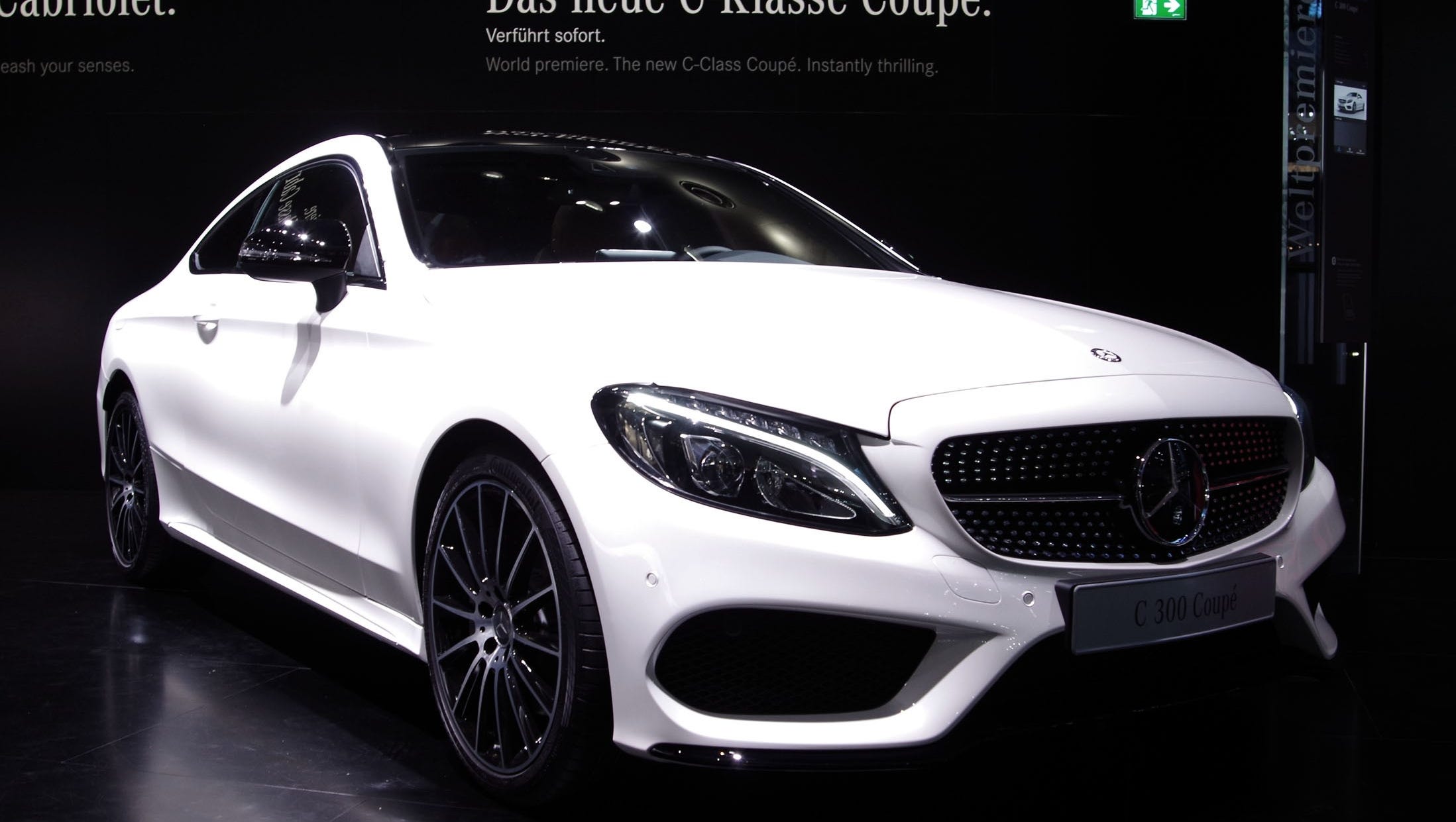 Mercedes C Class Coupe Draws Crowds At Frankfurt Motor Show