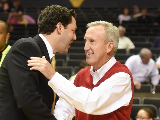 Vanderbilt second-year coach Bryce Drew, left, and