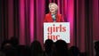 Clinton speaks during the 2017 Girls Inc. New York