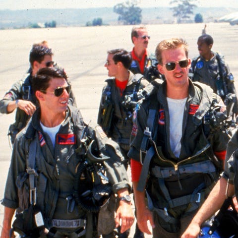 Tom Cruise (from left) and Anthony Edwards in...