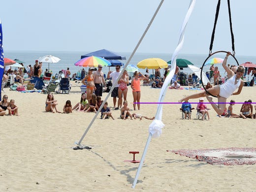 A Circus Show was also part of the festival as Dewey Beach was the site of the Zap Amateur Skimboarding World Championships held on Saturday &amp; Sunday August 9th and 10th with over 200 competitors from around the world competing in several divisions for the honors.